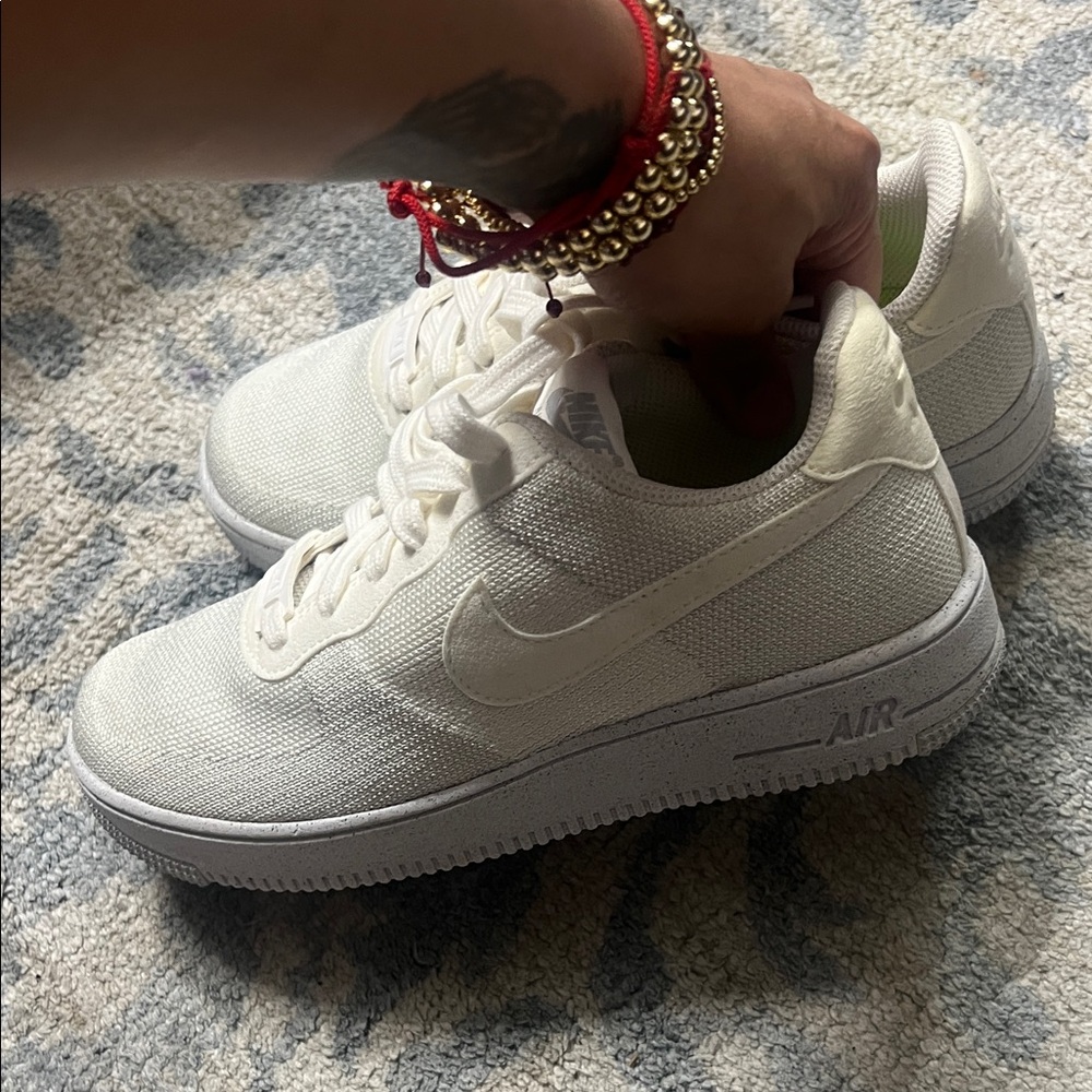 Nike White Canvas Low-Top Sneakers